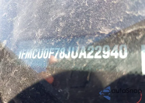 2018 Ford Escape S z USA, uszkodzony, nr VIN 1FMCU0F78JUA22940